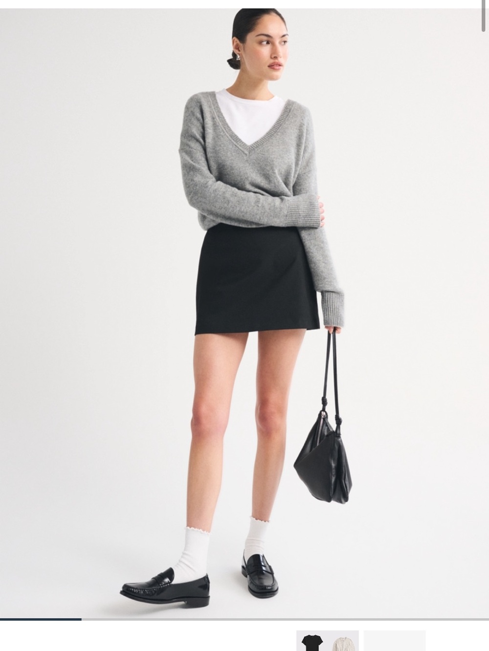 AF Classic Black Mini Skort  - Black Women's Skirt